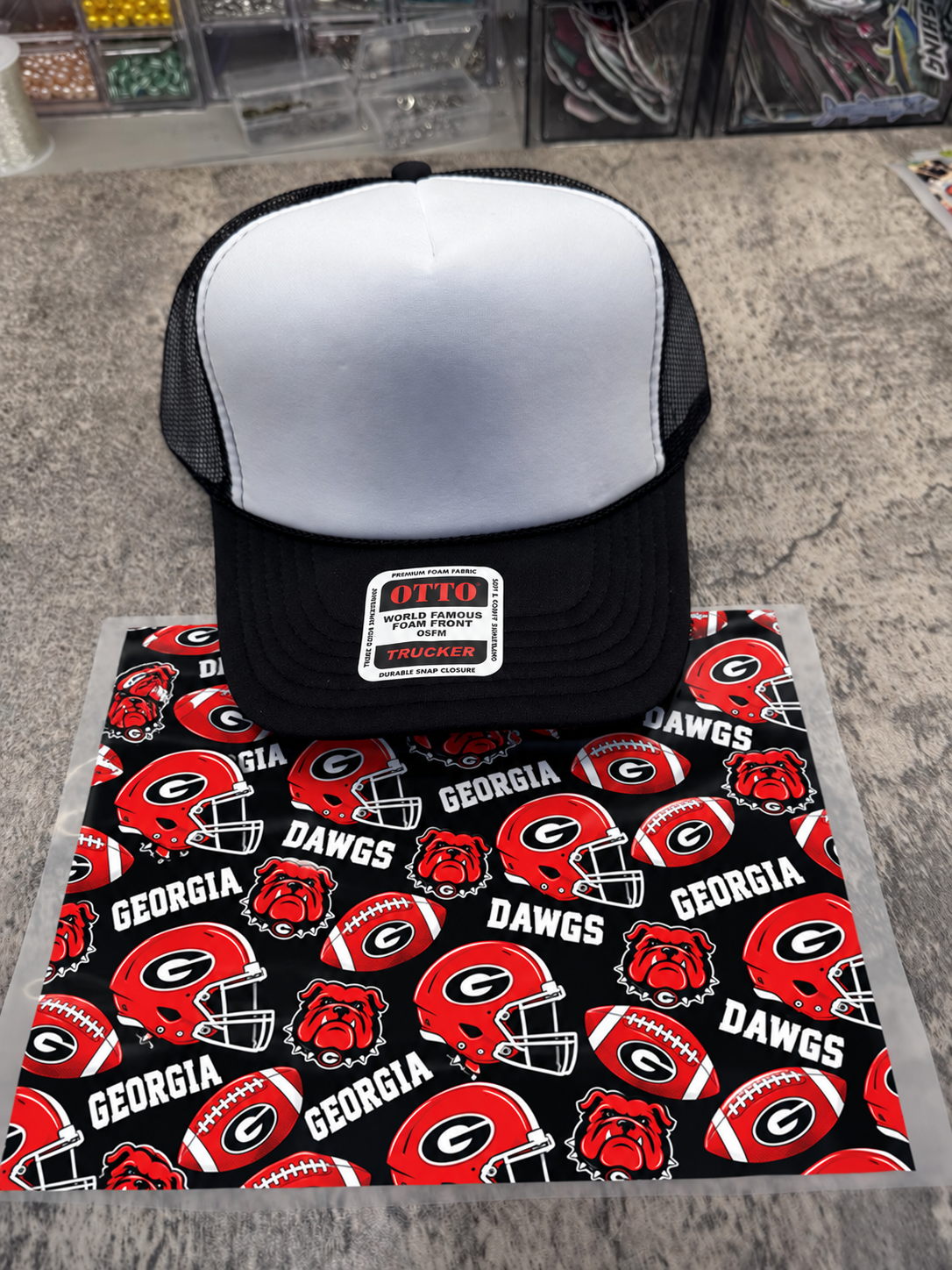 Georgia Single Hat Bill DTF Prints