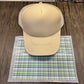 Green Plaid Single Hat Bill DTF Prints