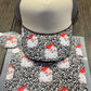 Leopard Santa Bill DTF Prints Hat Patch Wholesale