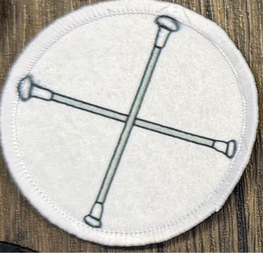 Small Baton Hat Patch Wholesale