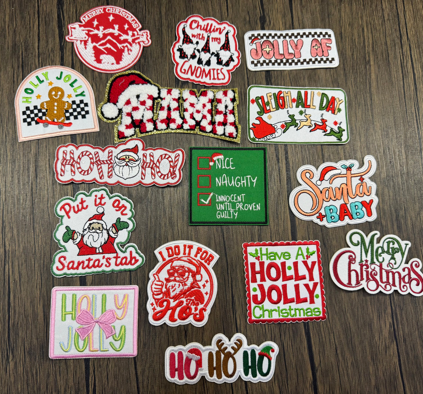 Christmas Hat Patches Grab Bag Wholesale