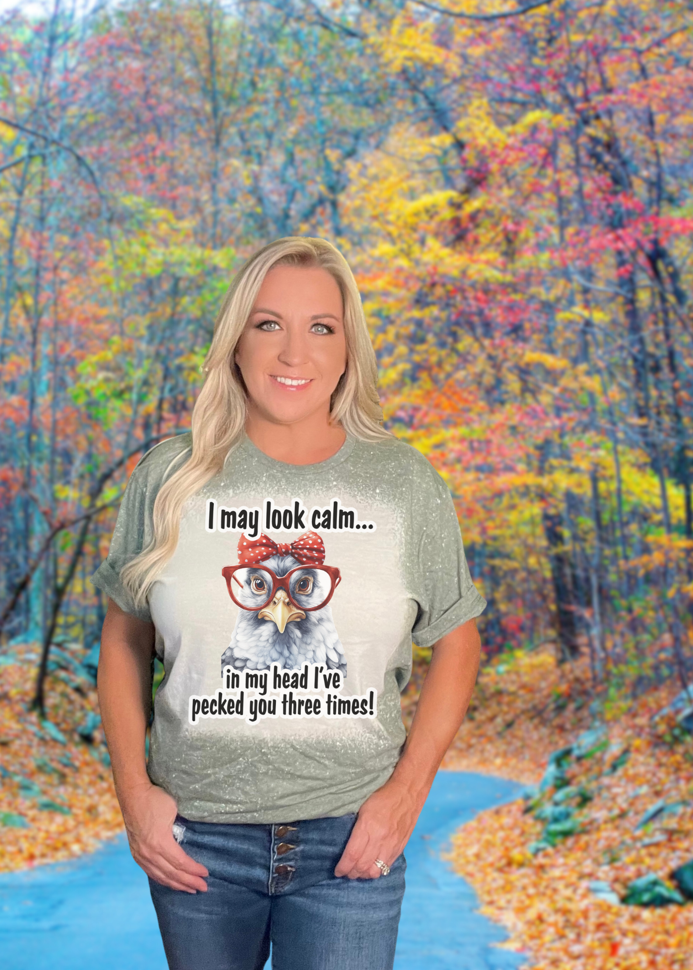 I May Look Calm In My Head I've Pecked You Three Times Shirts