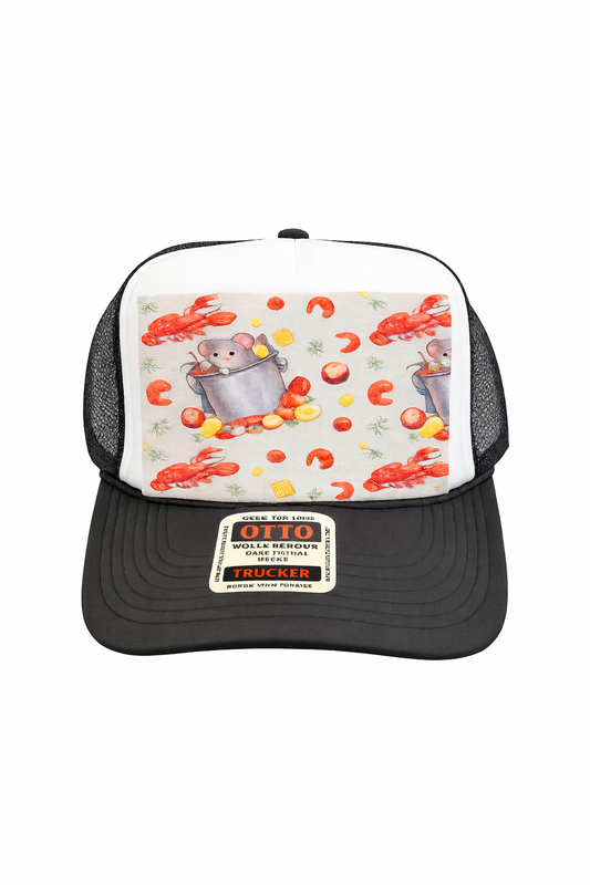 Crawfish Full Front DTF Prints Hat Patch