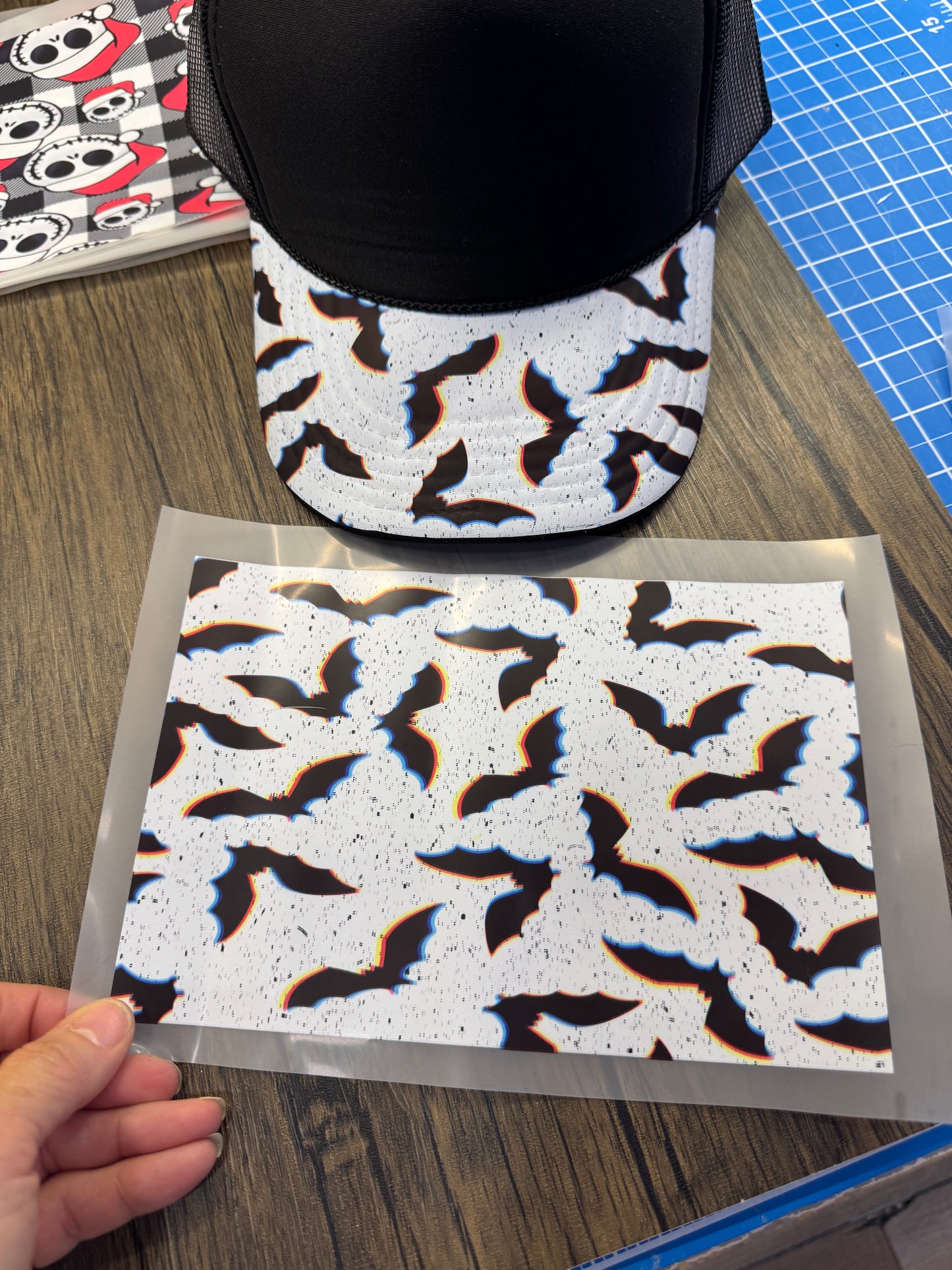 Bats Hat Bill DTF Prints Wholesale