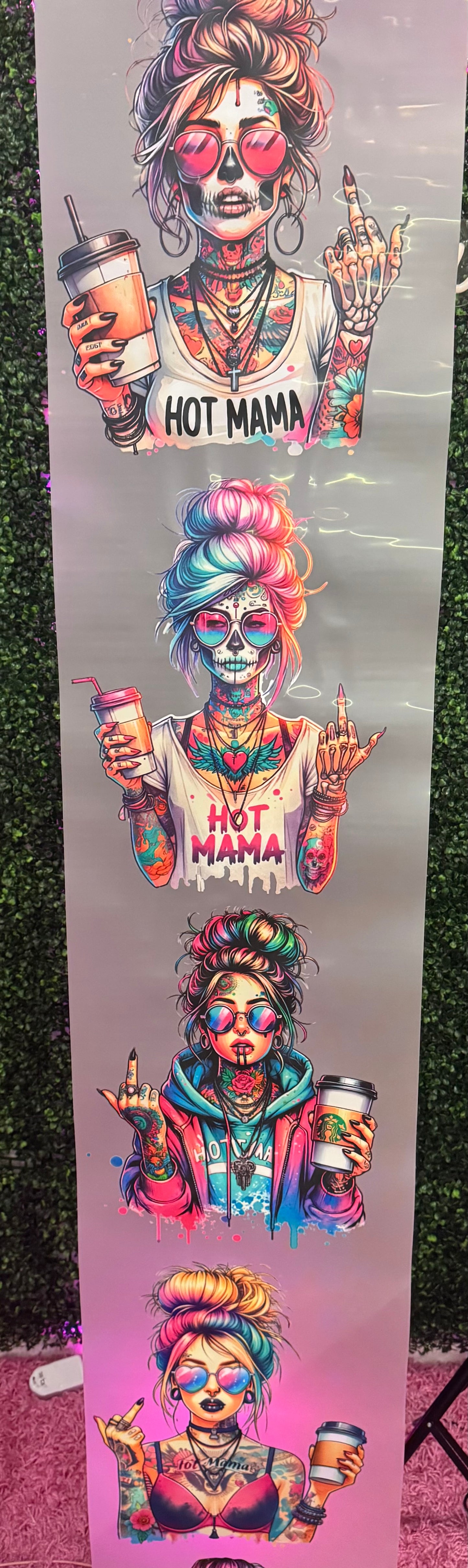 Hot Mama Shirt Size Gang Sheet DTF Prints