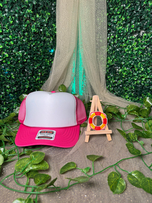 Red and Yellow Life Raft Hat Patch Wholesale