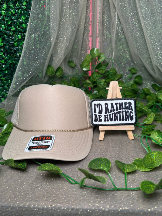 I'd Rather Be Hunting Hat Patches Wholesale