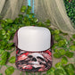 Maroon with Scull Roses Print Hat Premade