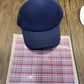 Red Blue Plaid Single Hat Bill DTF Prints
