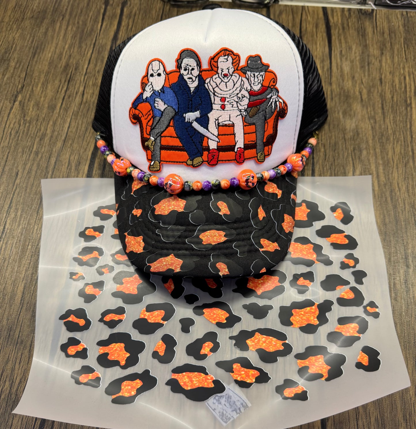 Multiple Leopard Print DTF Hat Bill Prints Wholesale