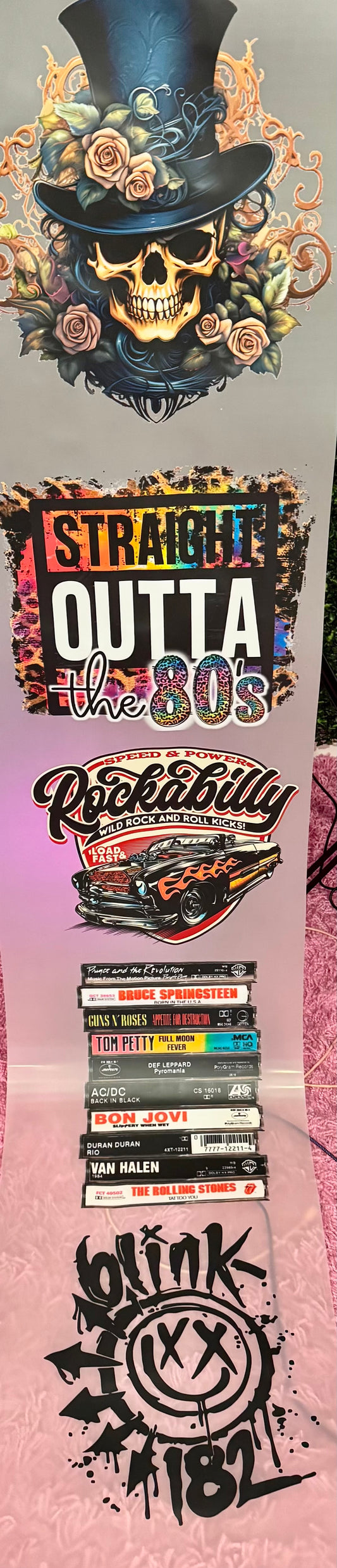 Rock and Roll Full Size Tops  Gang Sheet DTF Prints