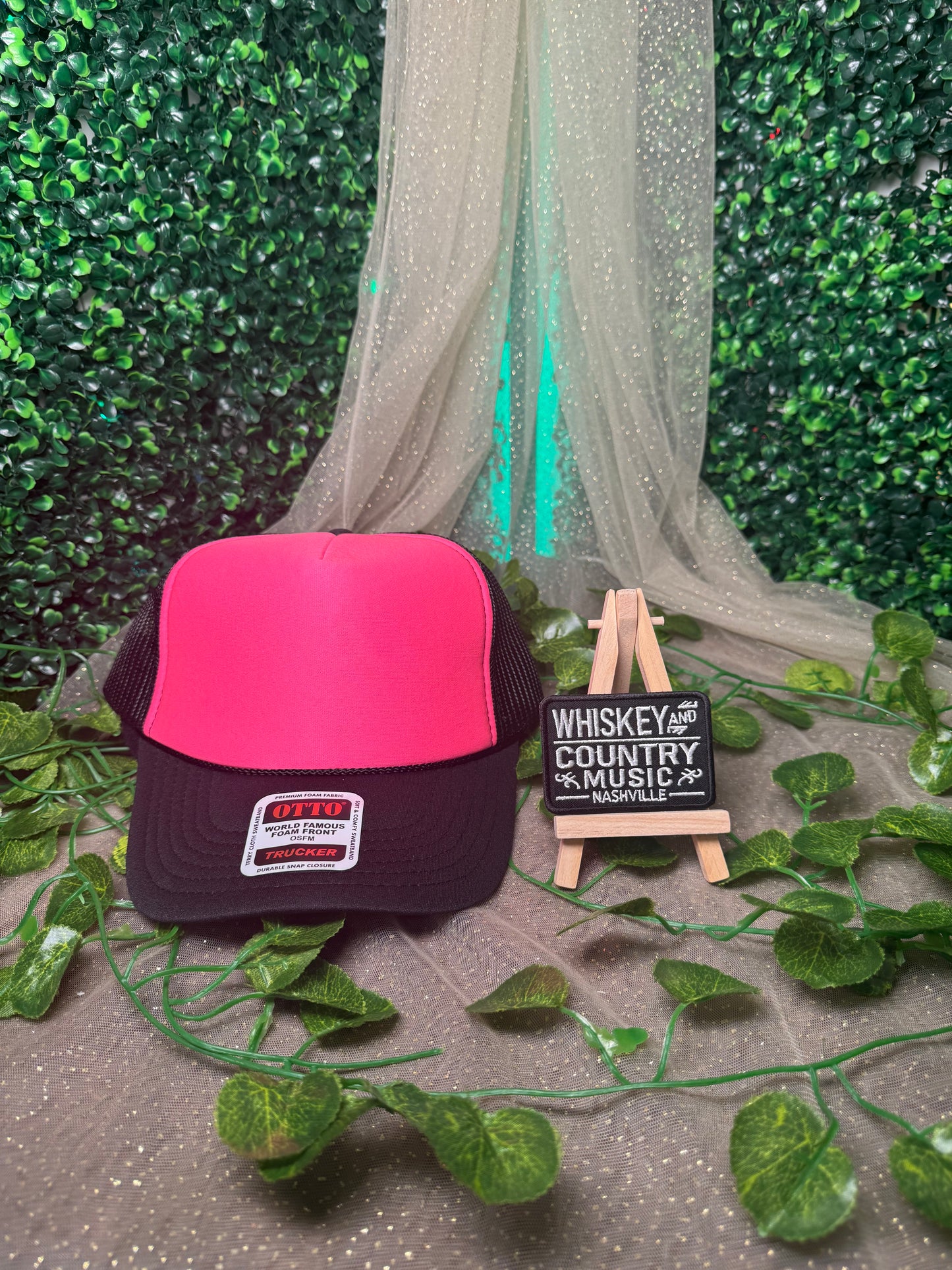 Whiskey and Country Music Hat Patch Wholesale