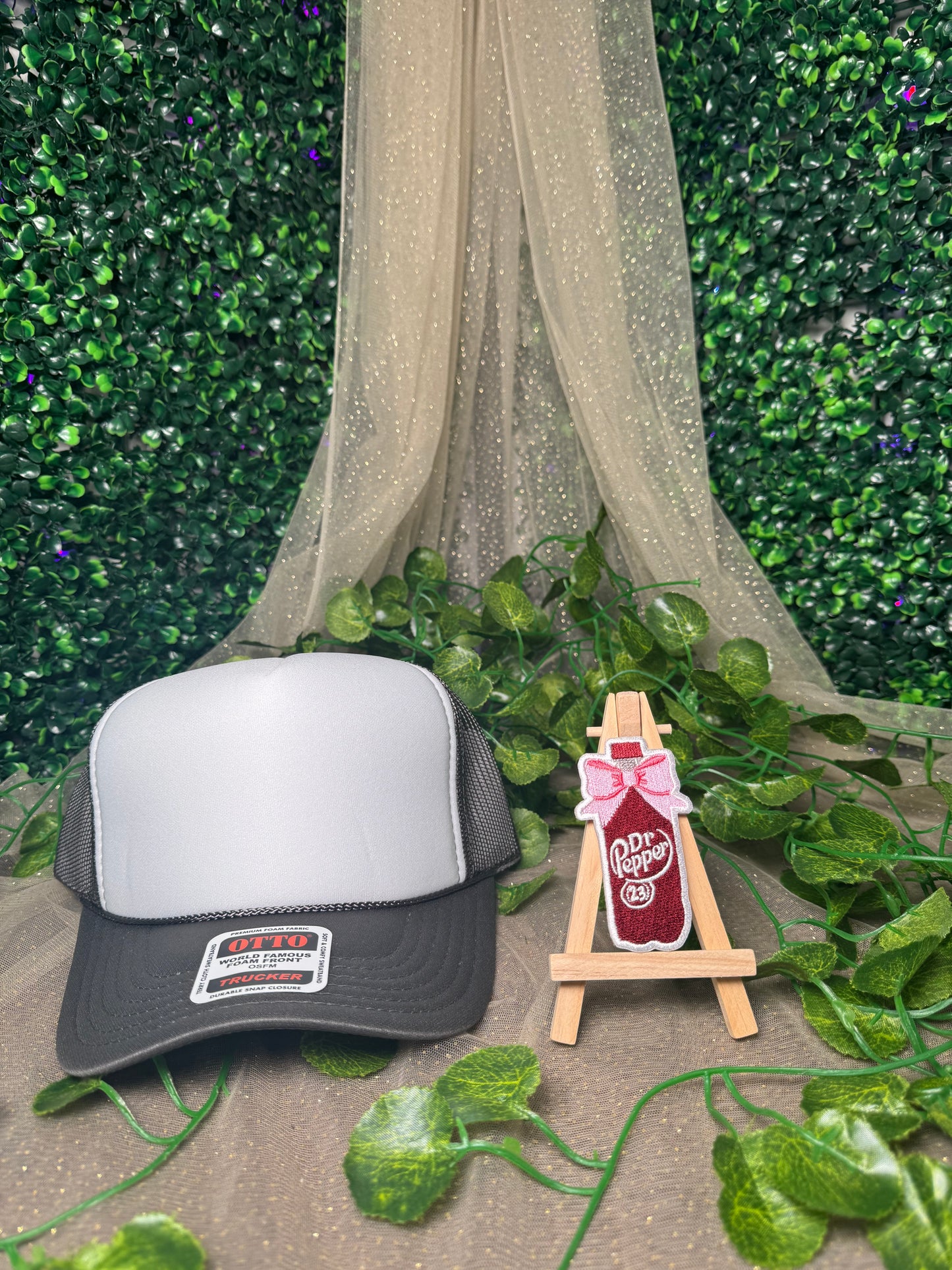 Dr Pepper Bow Bottle Hat Patch Wholesale