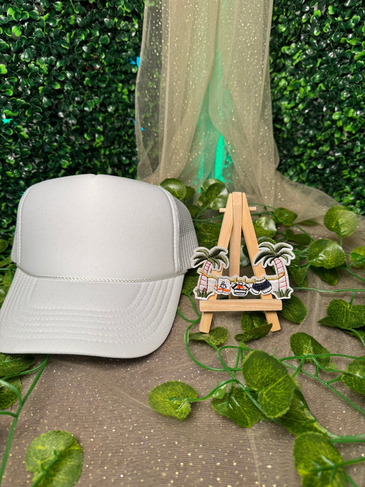 Palm Trees Clothesline Hat Patches Wholesale