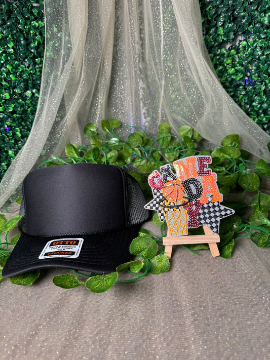 Sequins Basketball Game Day Hat Patch Wholesale