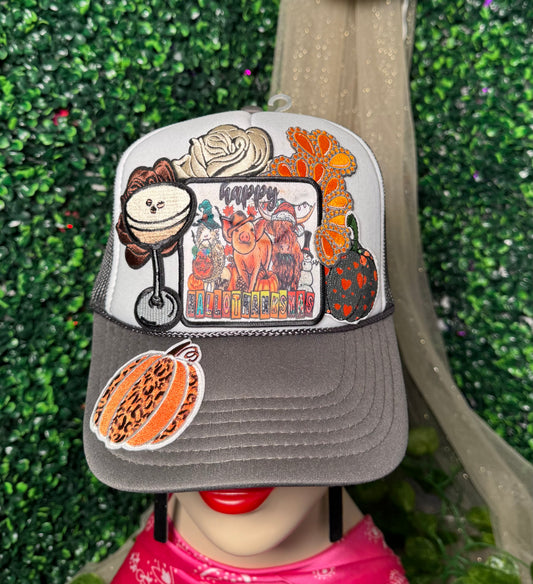 Happy Hallowthanksmas Trucker Hat