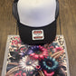 Gold Leopard Flower Single Hat Bill DTF Prints