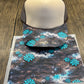 Wood Leopard Jewels Single Hat Bill  Prints