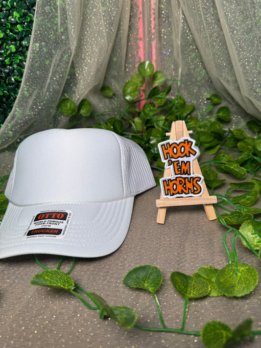 Hook em Horns  Hat Patch Wholesale