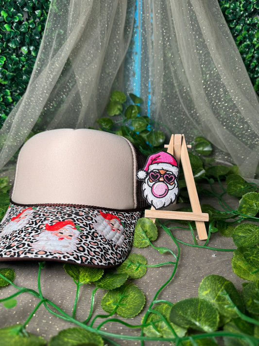 Bubble Gum Santa Hat Patches Wholesale