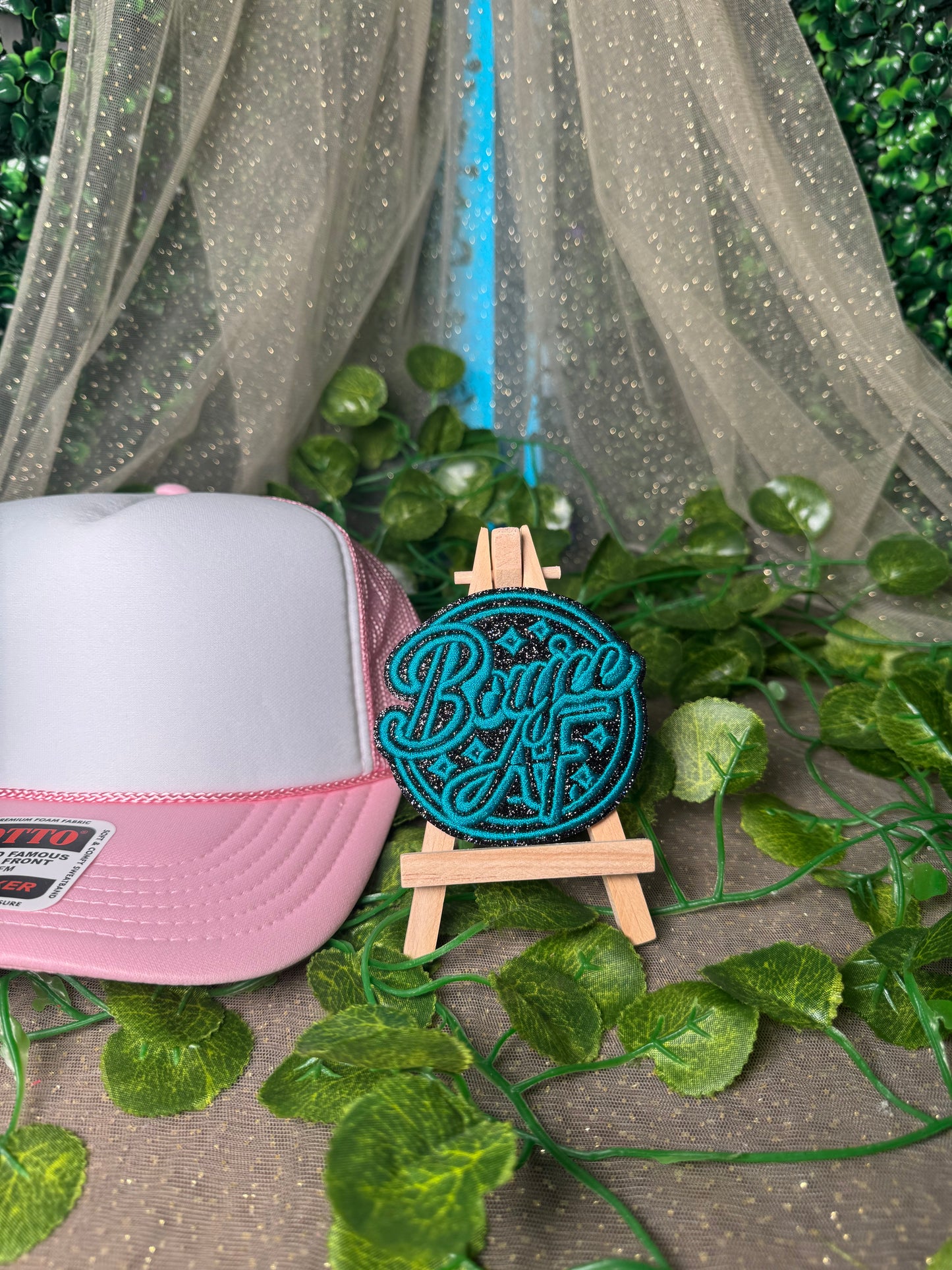 Sparkly Boujee AF Hat Patches Wholesale