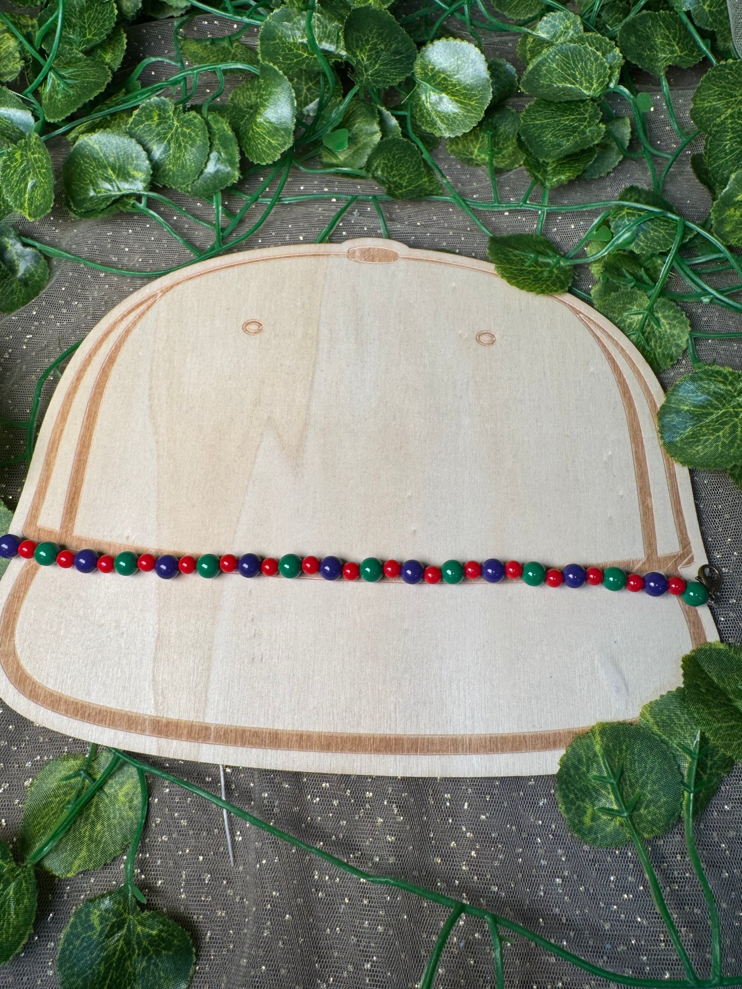 Purple Green and Red Hat Chain Wholesale