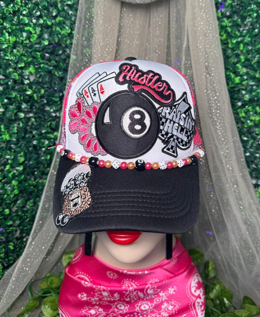 Pink 8 Ball  Trucker Hat