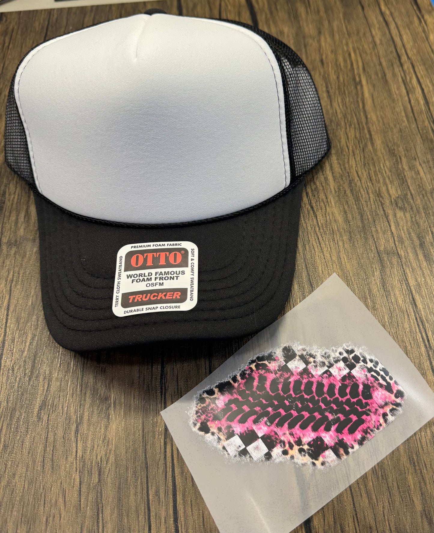 Tire Print Hat DTF Prints Wholesale