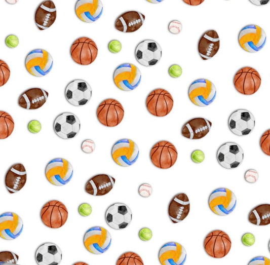 Sports Balls Single Hat Bill DTF Prints