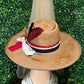 Red And Black Rancher Custom Hat