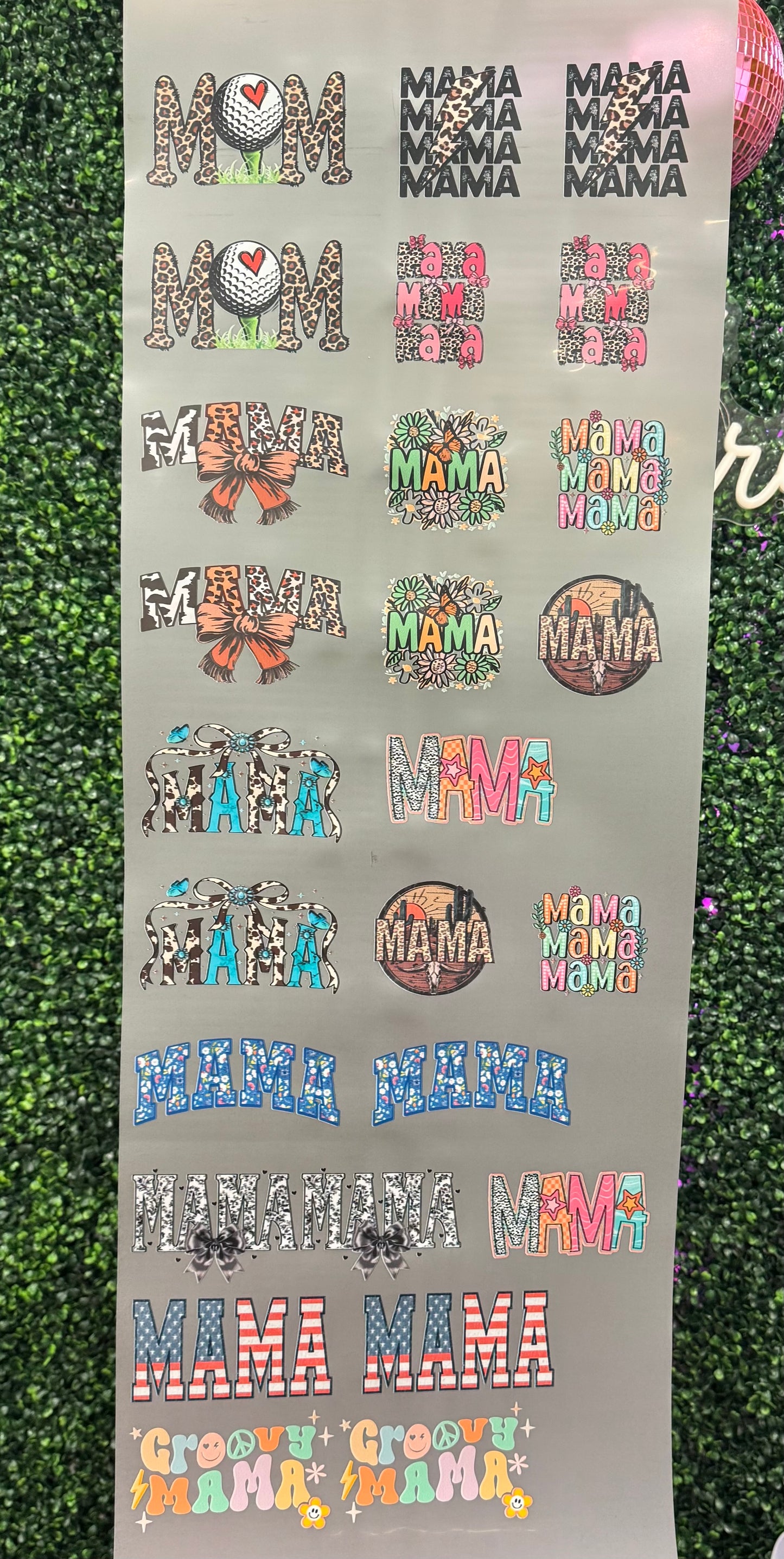Mama Hat Patch/Pocket Size Gang Sheet DTF Prints
