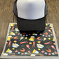 Black Crawfish Single Hat Bill DTF Prints