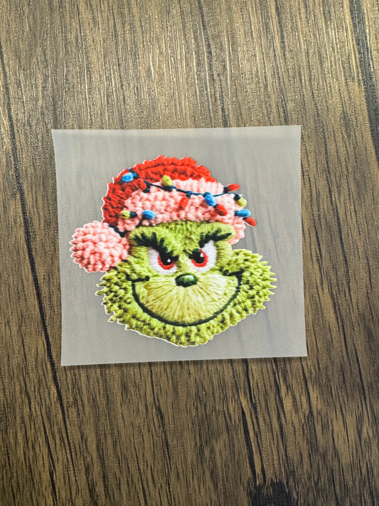 Grinch Hat Size DTF Prints