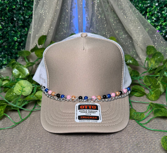 Colorful Silver Double Chain Hat Chain Wholesale