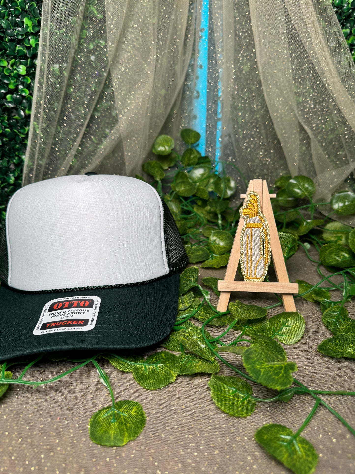 Gold Golf Club Hat Patches Wholesale