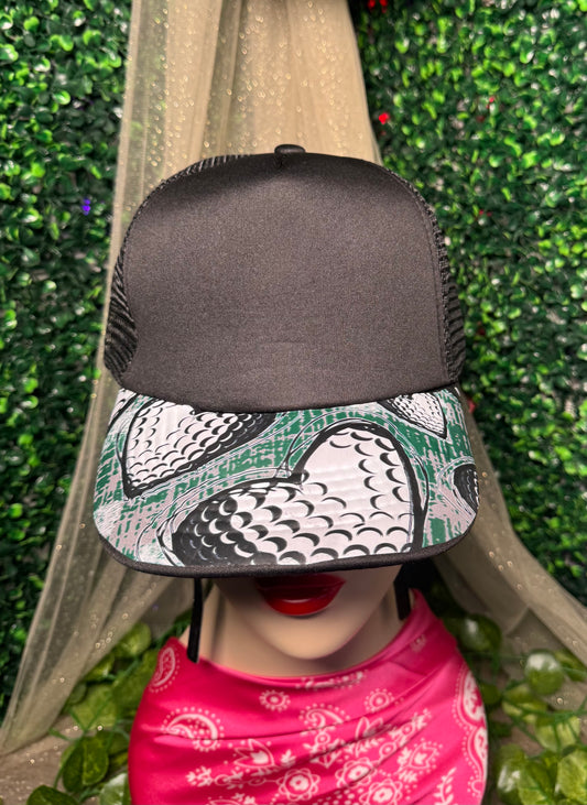 Golf Heart Blank Trucker Hat
