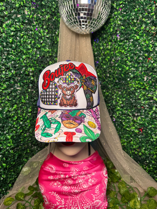 Bougie Mardi Gras Trucker Hat