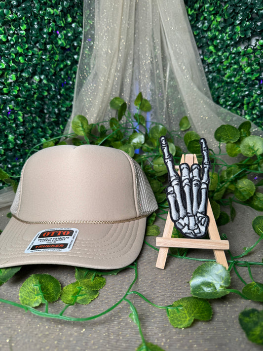 Skeleton Hand Hat Patches Wholesale