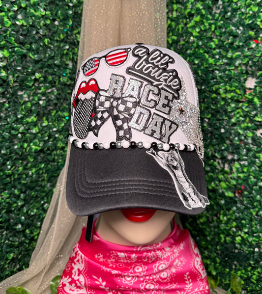 Race Day Checkered Trucker Hat