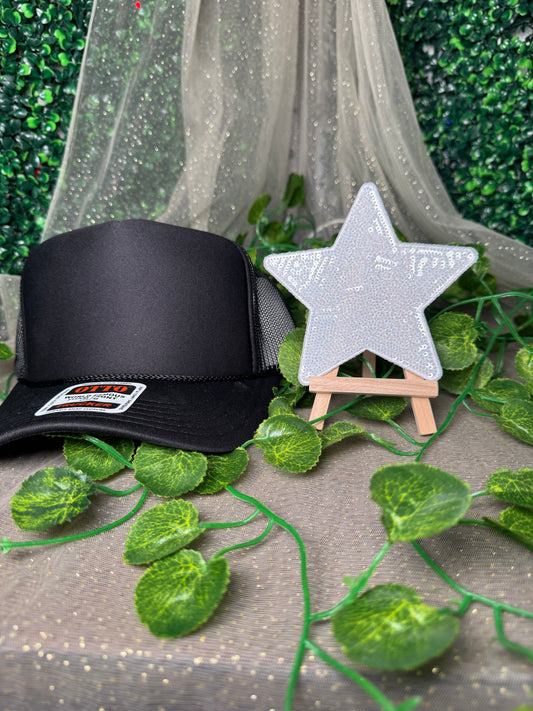 5' White Star Hat Patch Wholesale