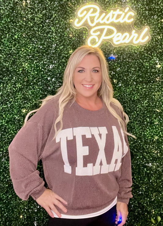Texas Bucketlist Oversized Tops