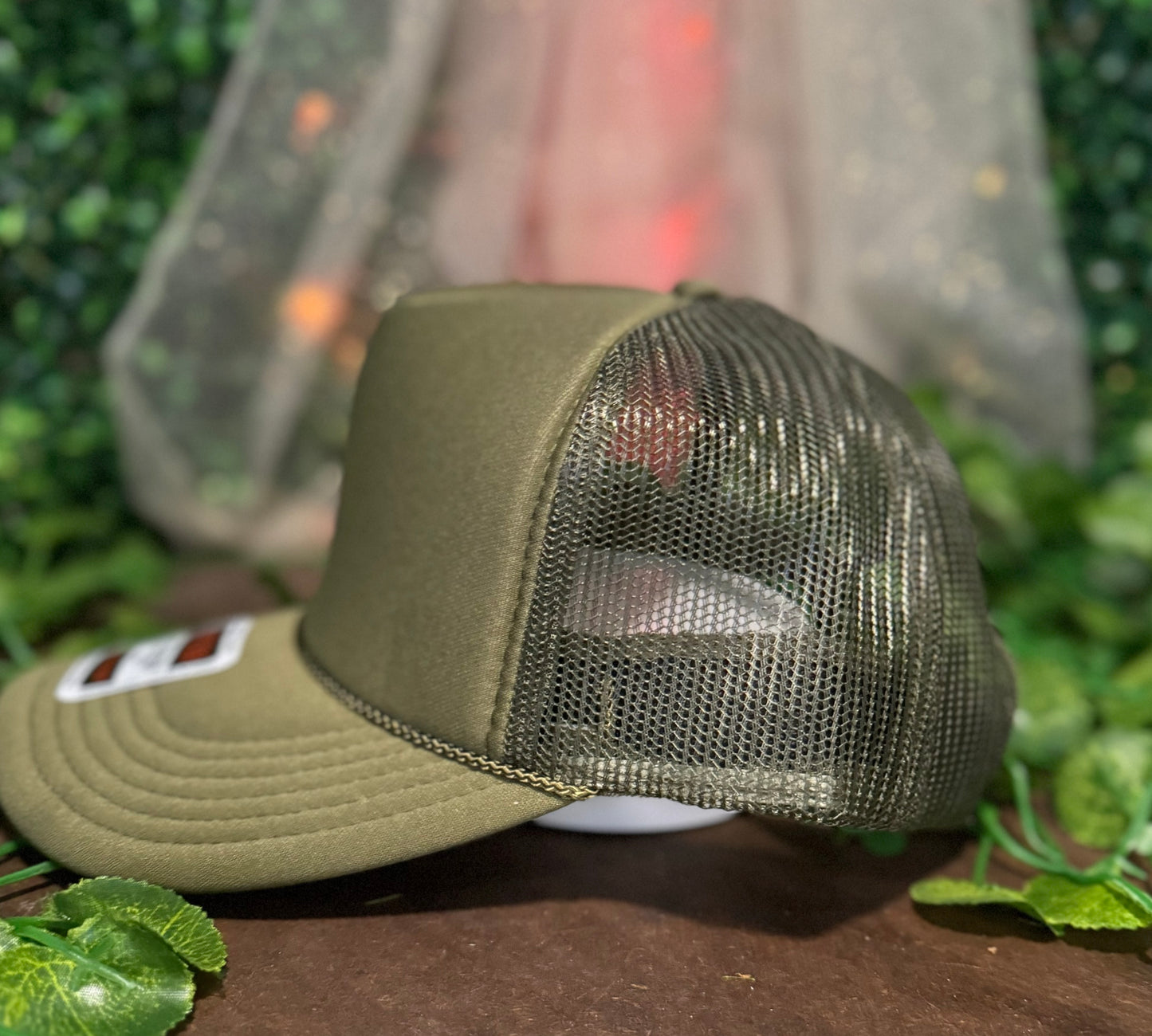 Otto Olive Green Foam Front Trucker Hat Wholesale