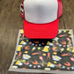 Black Crawfish Single Hat Bill DTF Prints