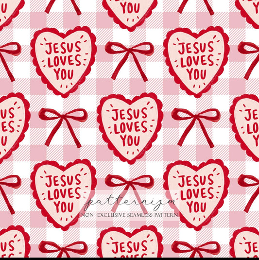 Jesus Loves You Single Hat Bill DTF Prints