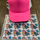 Western Easter Single Hat Bill DTF Prints
