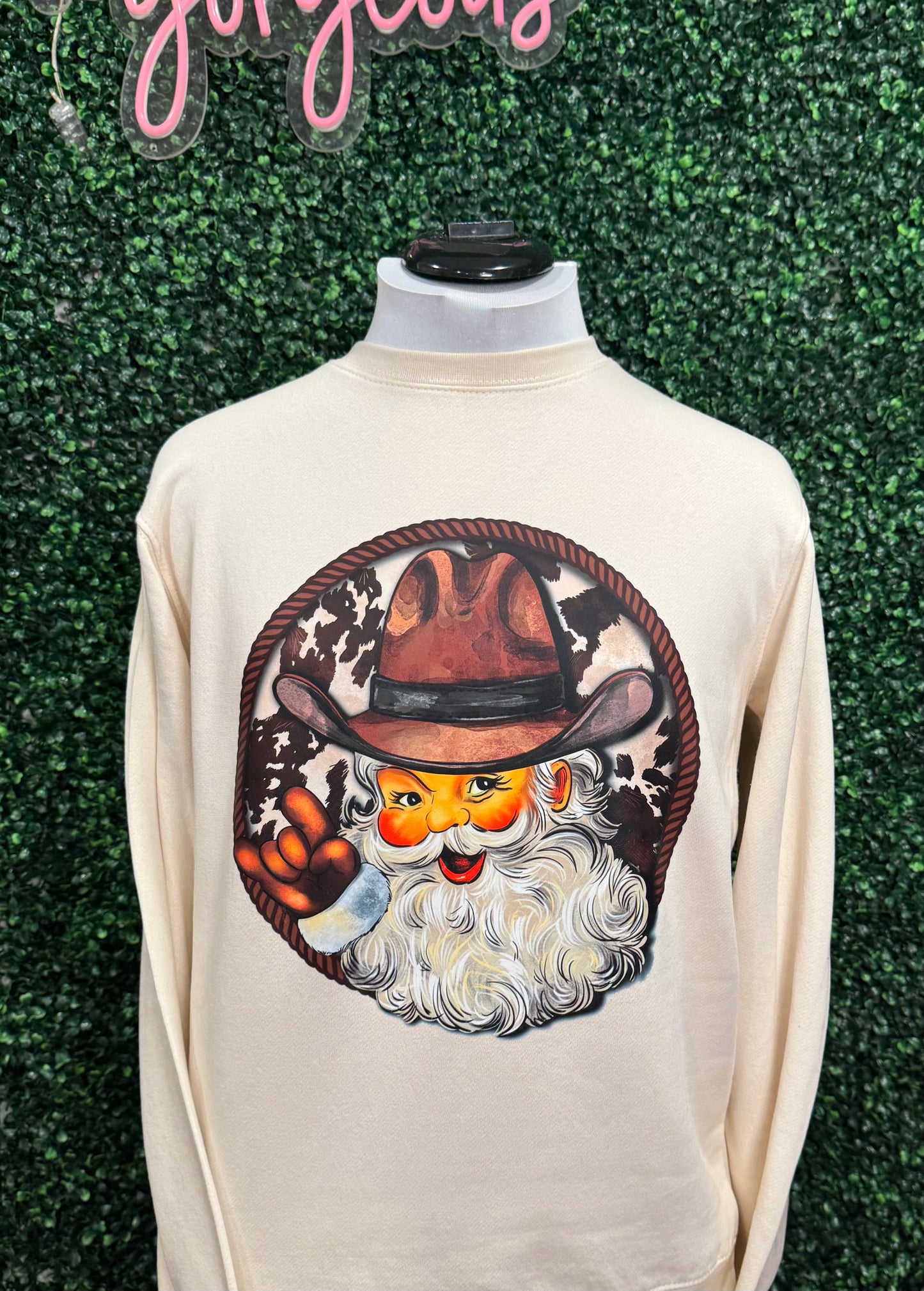 Cowboy Santa Sweatshirt