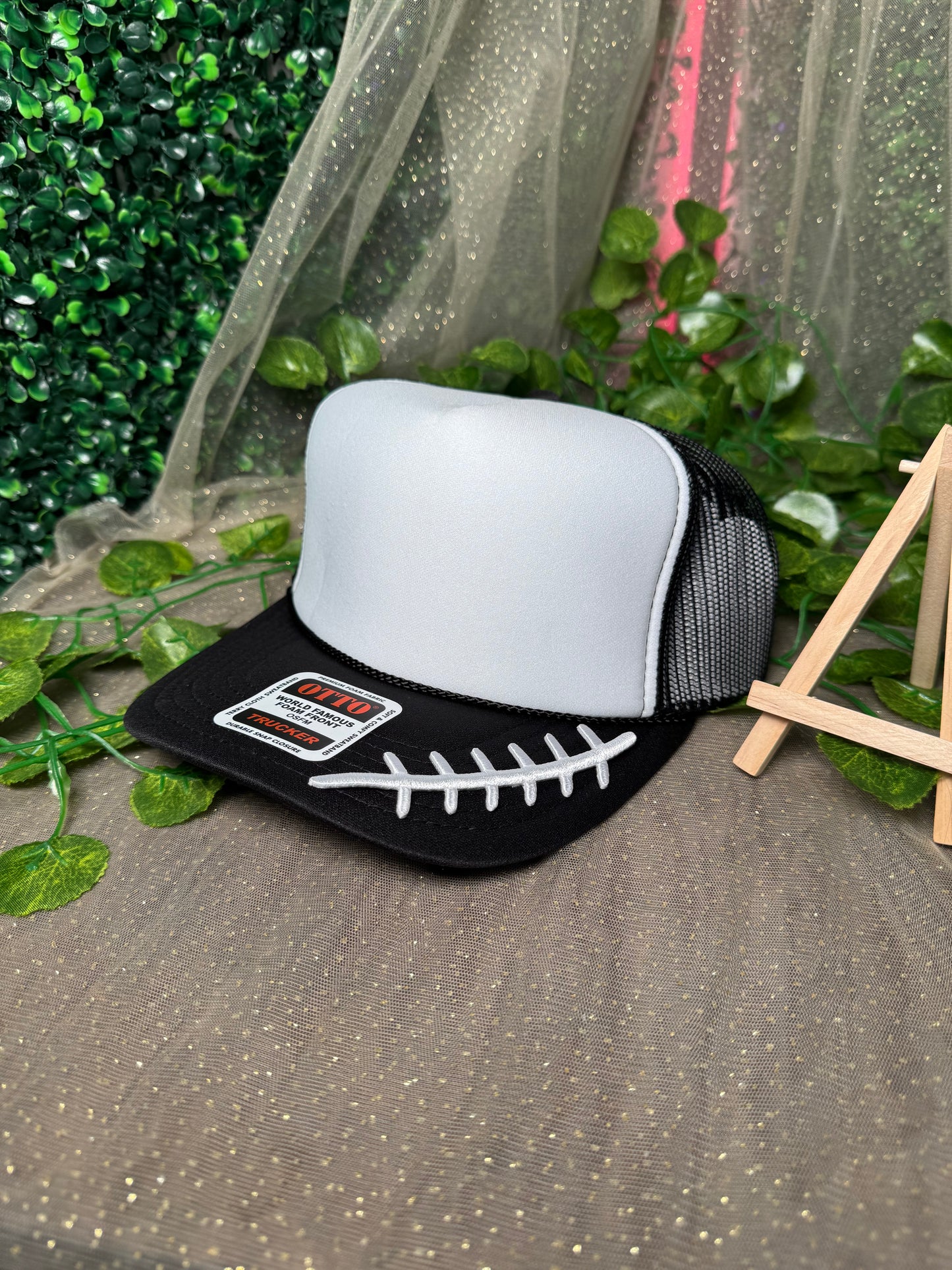 Football Laces Embroidery Hat Patch Wholesale