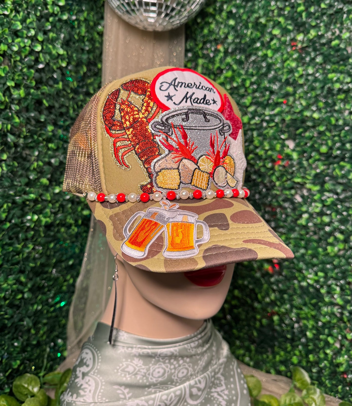Crawfish Camo American Trucker Hat