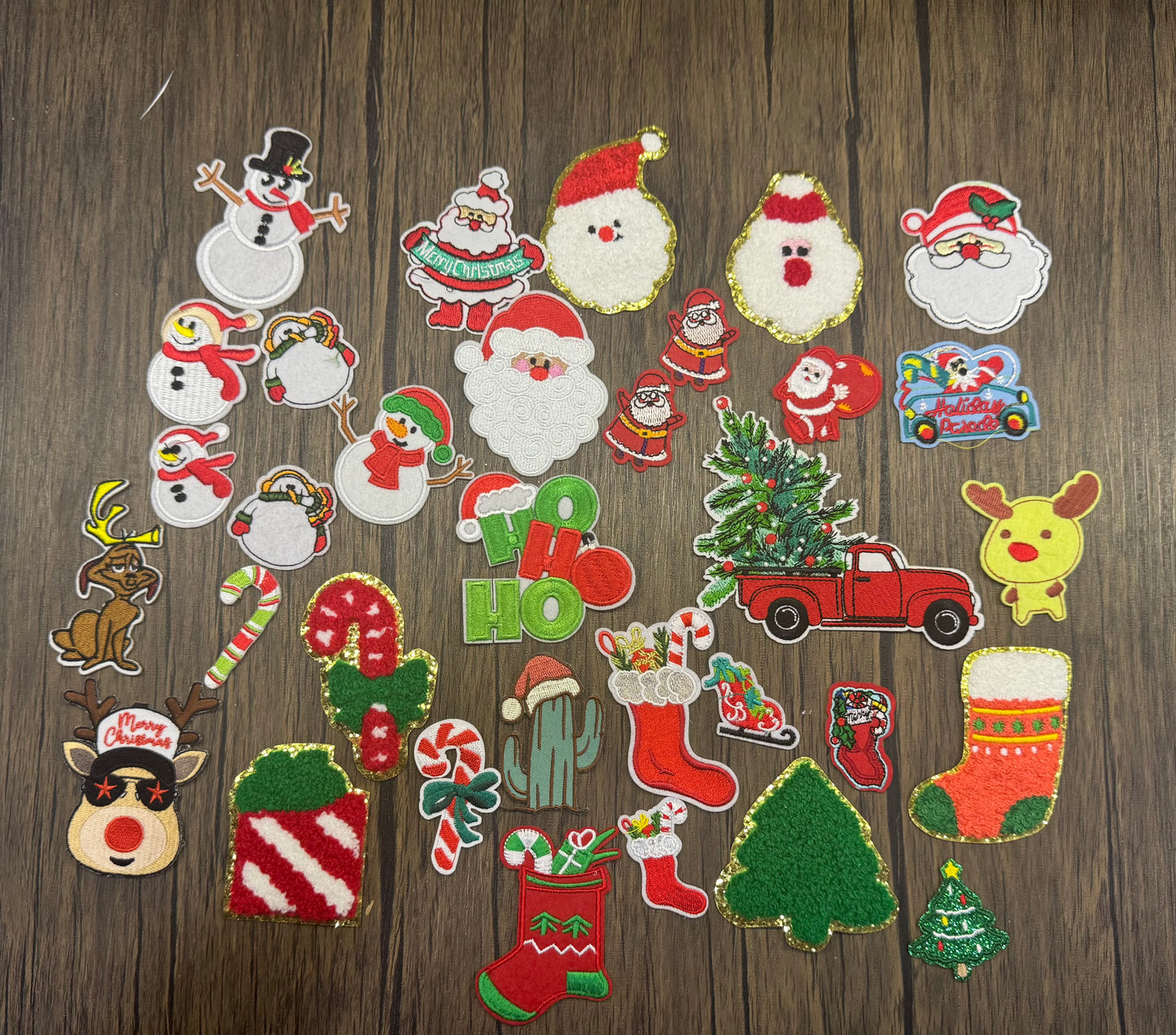 Christmas Hat Patches Grab Bag Wholesale