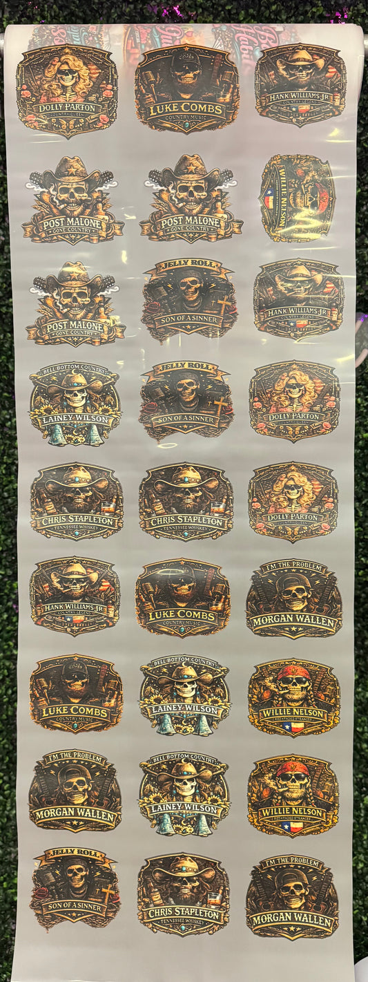Rustic Country Hat Size Gang Sheet DTF Prints